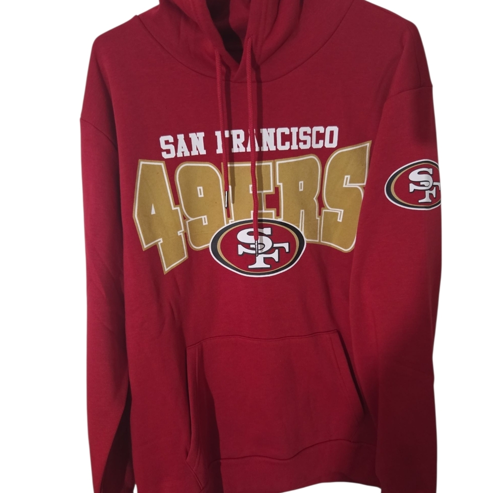 NFL San Francisco 49ers Red and Gold Hoodie Size M - Picture 3 of 5
